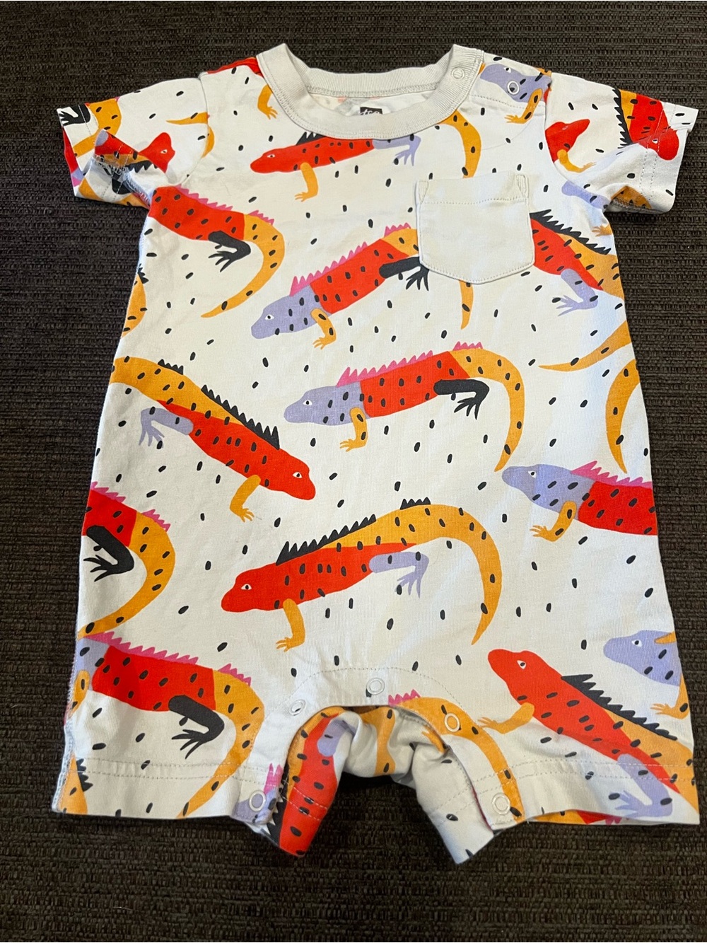 Tea Collection Romper’s Set of 3 Baby Boys Size 12-18 Months - Picture 7 of 10